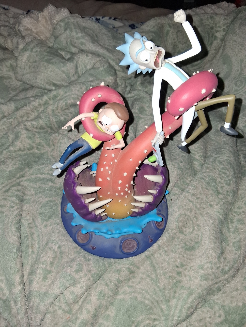 Rick & Morty Monster Adventure Large Statue - Pink, Purple & Blue